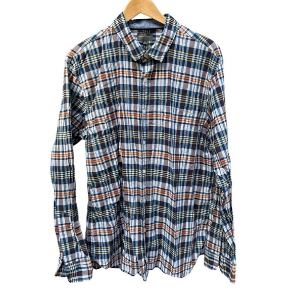 L.L. Bean signature slim fit size XLPlaid Men's Shirt Multicolor work Wear - Picture 3 of 9